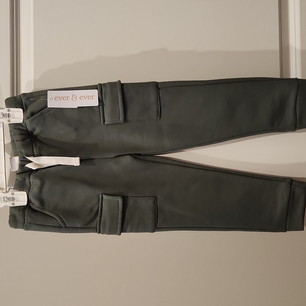 Olive green sweatpants